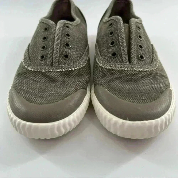 Paul Sperry topsider womens sneakers size 6 green canvas lace less slip ons - Picture 6 of 12